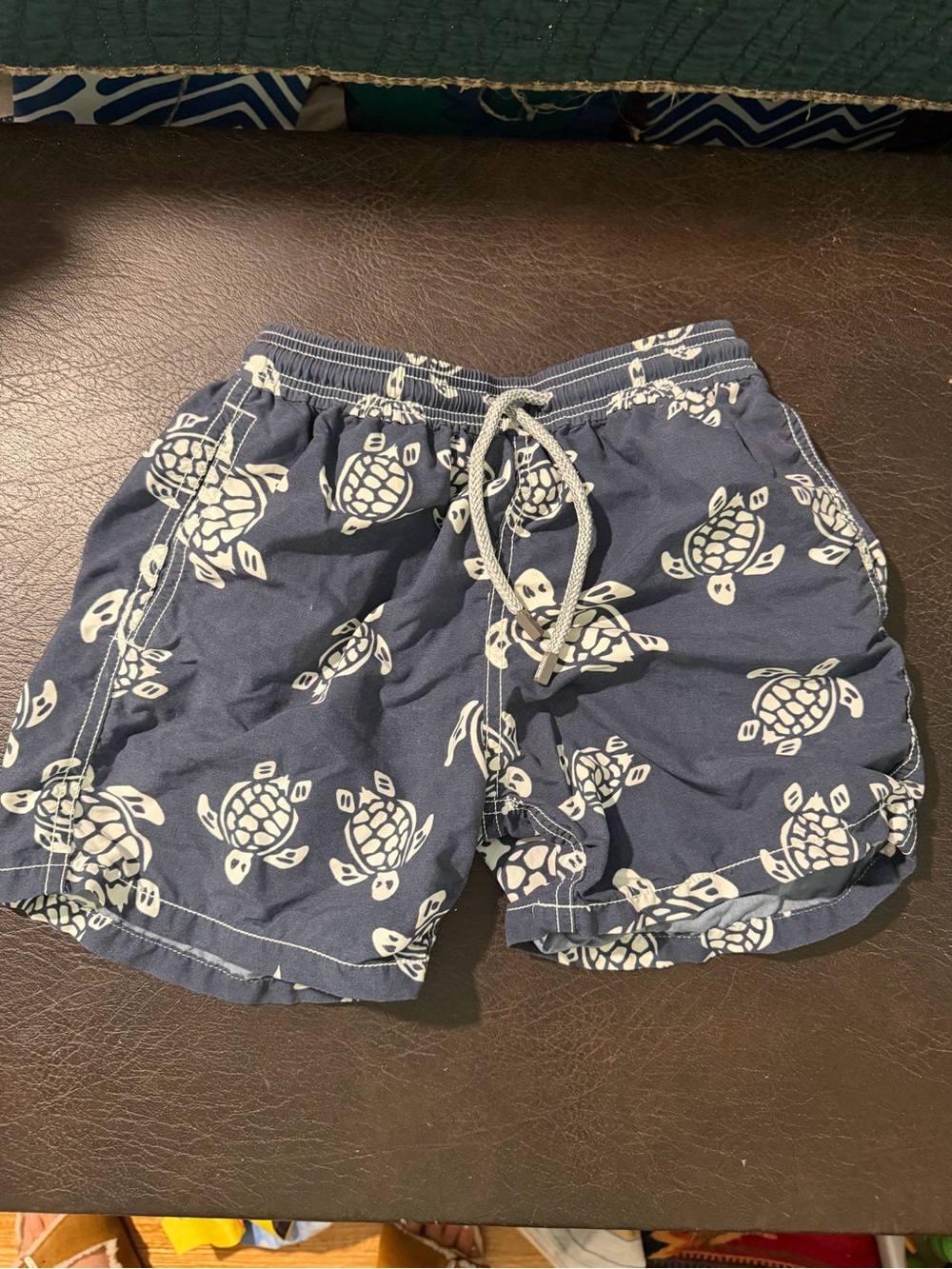 Vilebrequin Navy Turtle Print Swim Shorts